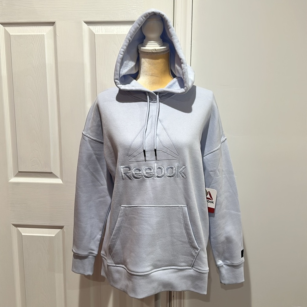 Reebok Women's Logo Hoodie with Pocket Size M